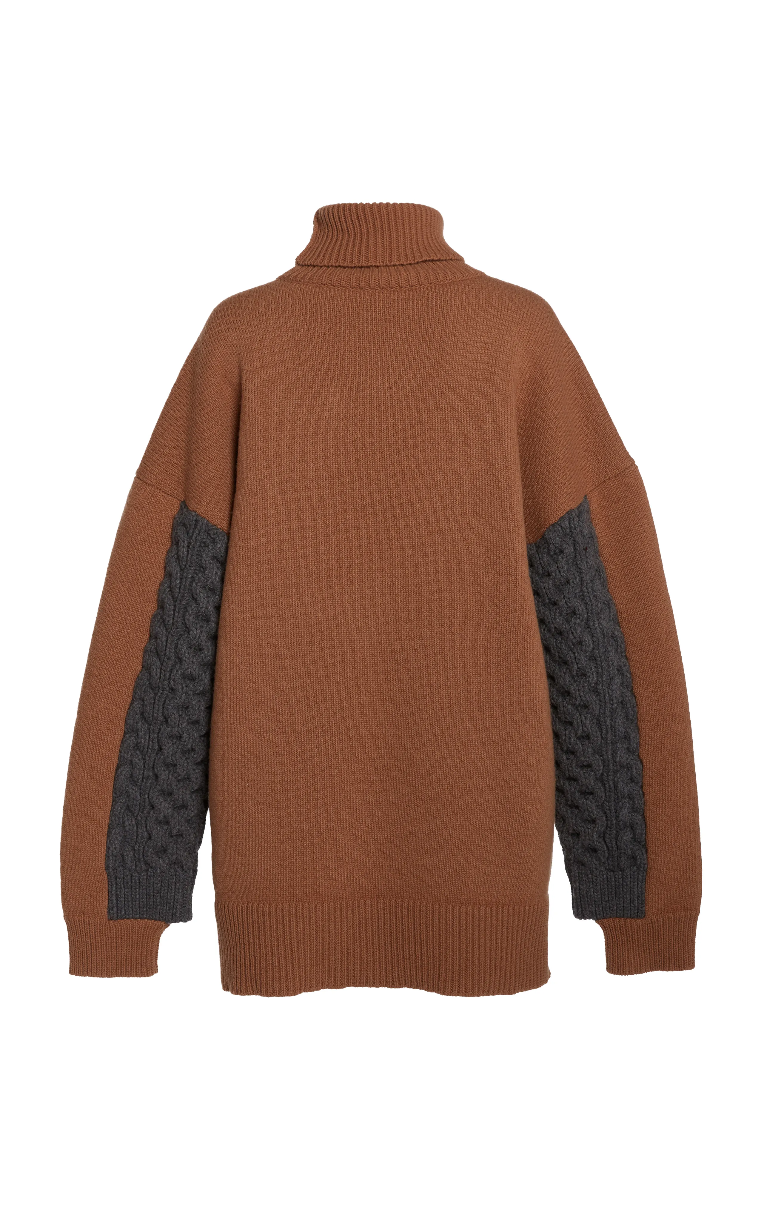 Stella McCartney Paneled Wool Turtleneck Sweater