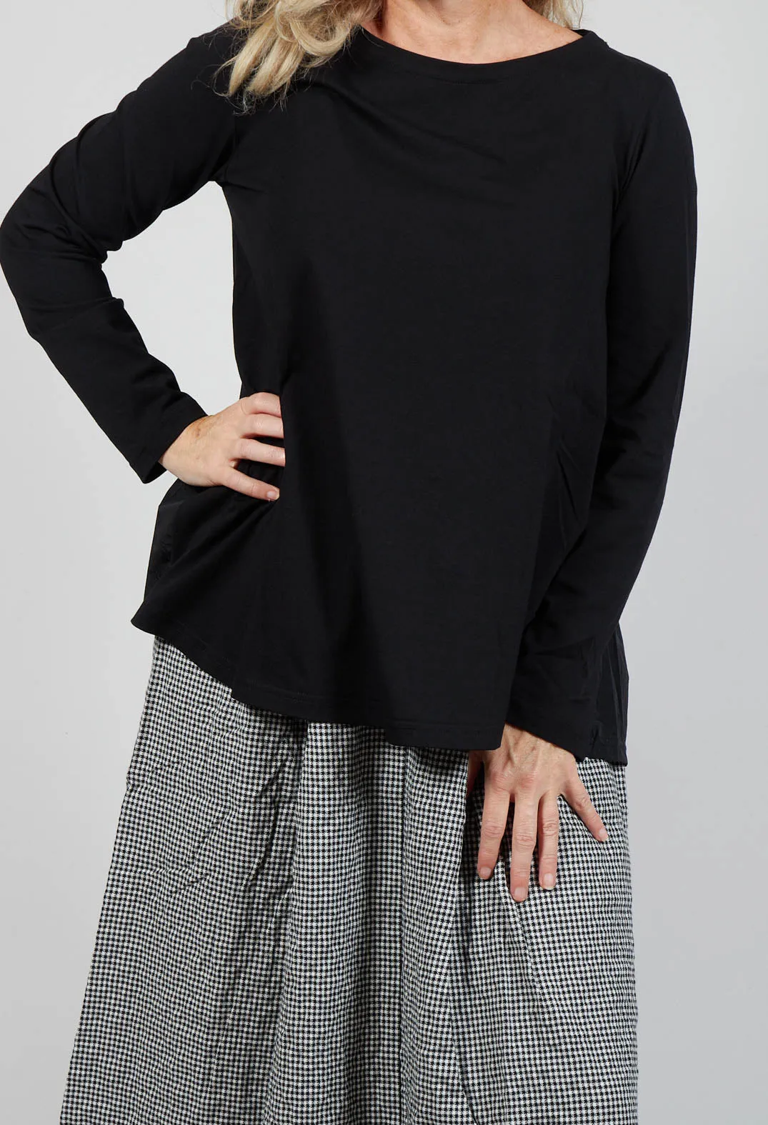 Stintino Long Sleeve Top in Nero