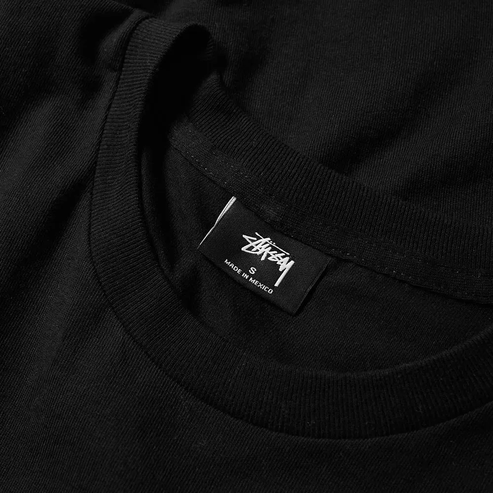 Stussy Long Sleeve Mask TeeBlack