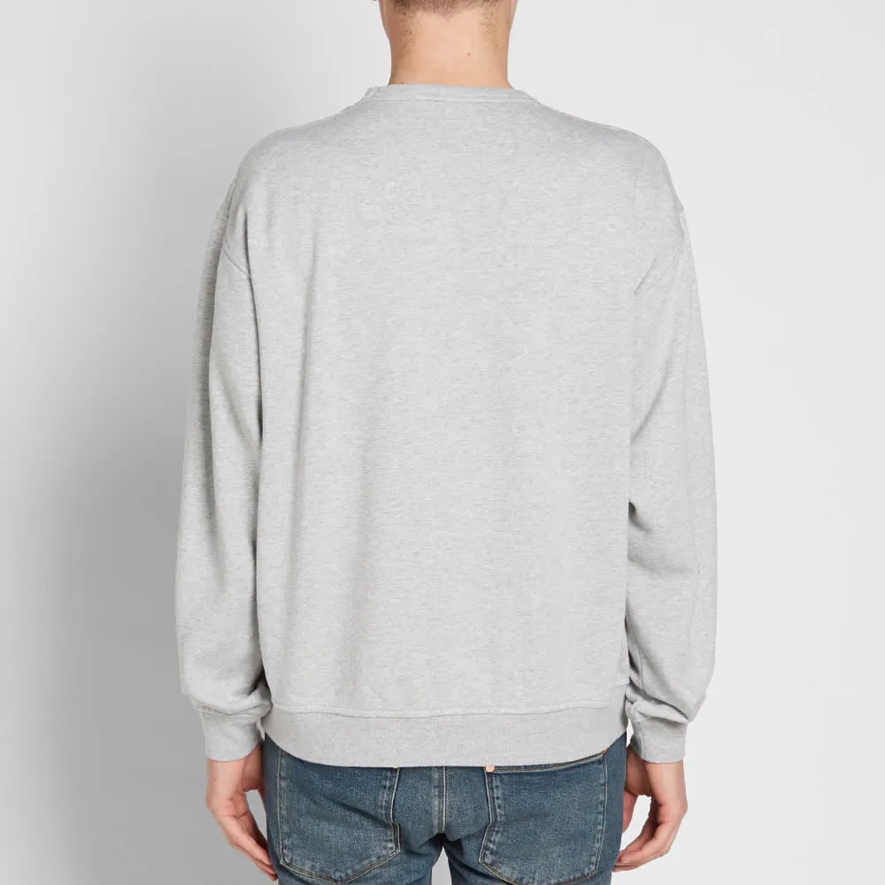 T by Alexander Wang Vintage Fleece Crew SweatHeather Grey