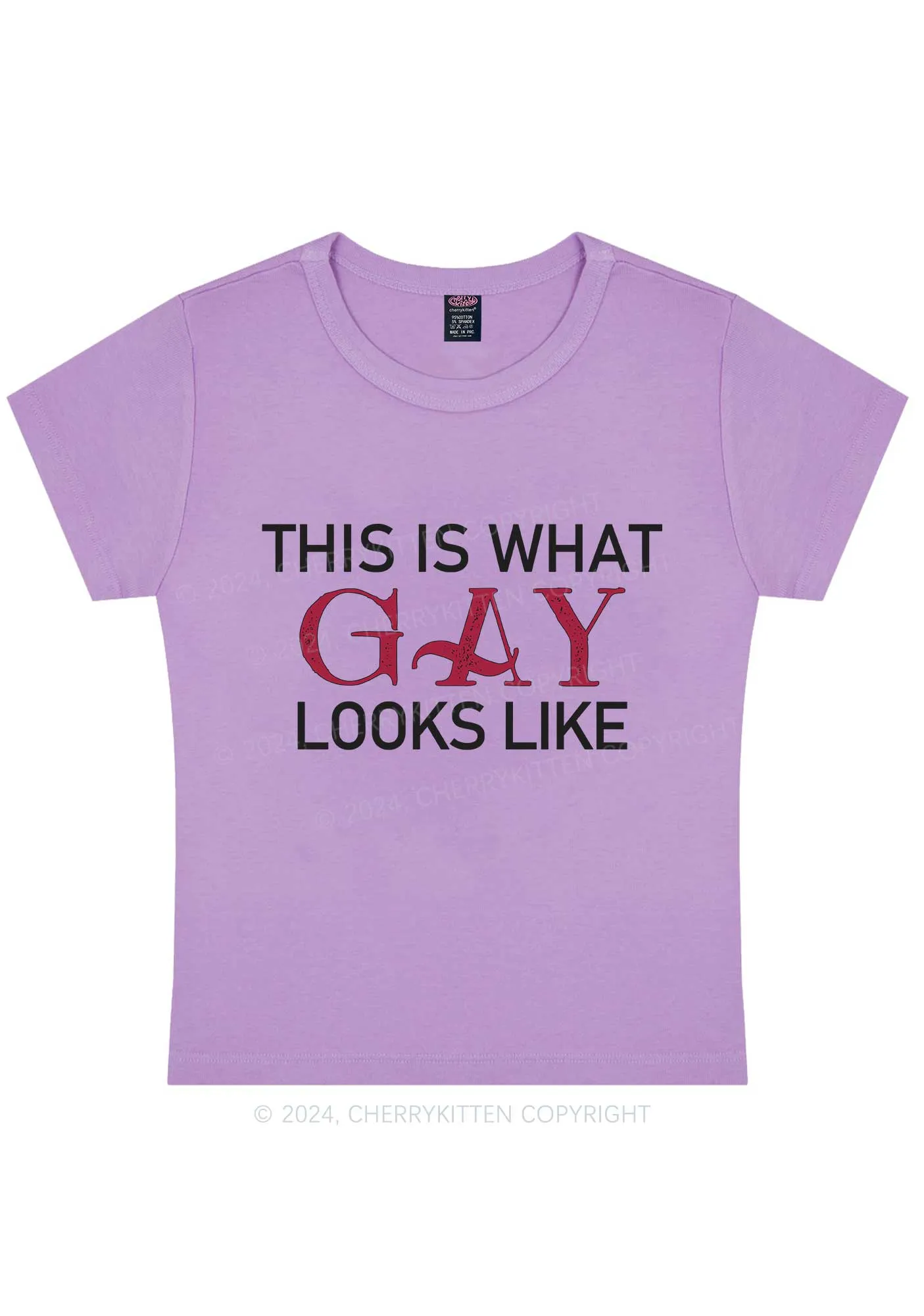 This Is What Gay Looks Like Y2K Baby Tee