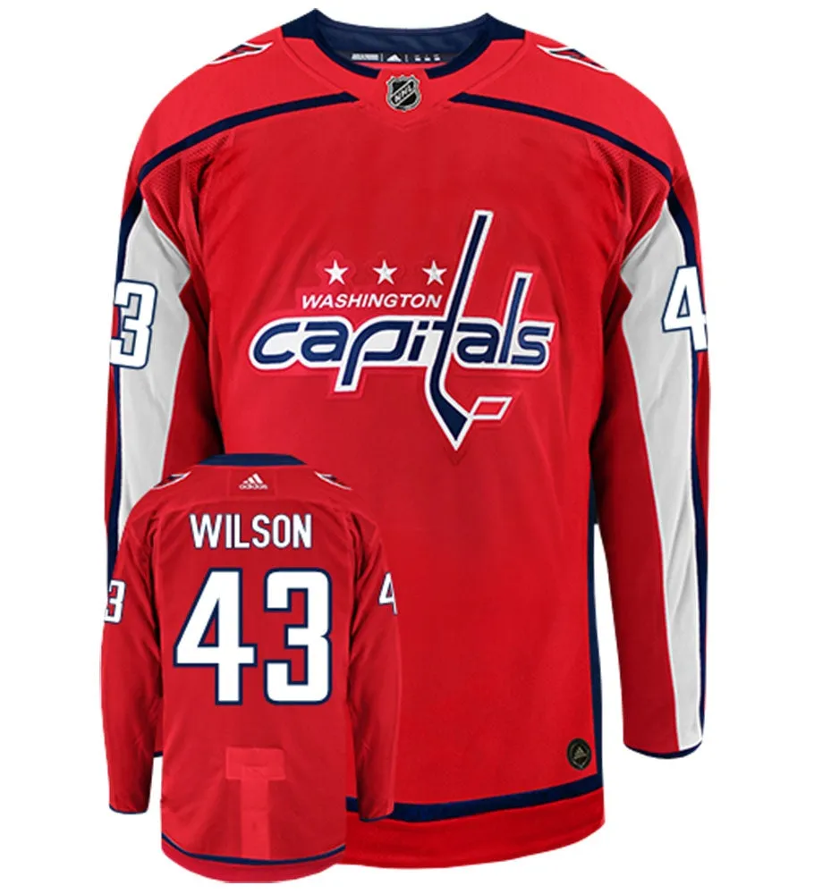 Tom Wilson Washington Capitals Adidas Authentic Home NHL Hockey Jersey     