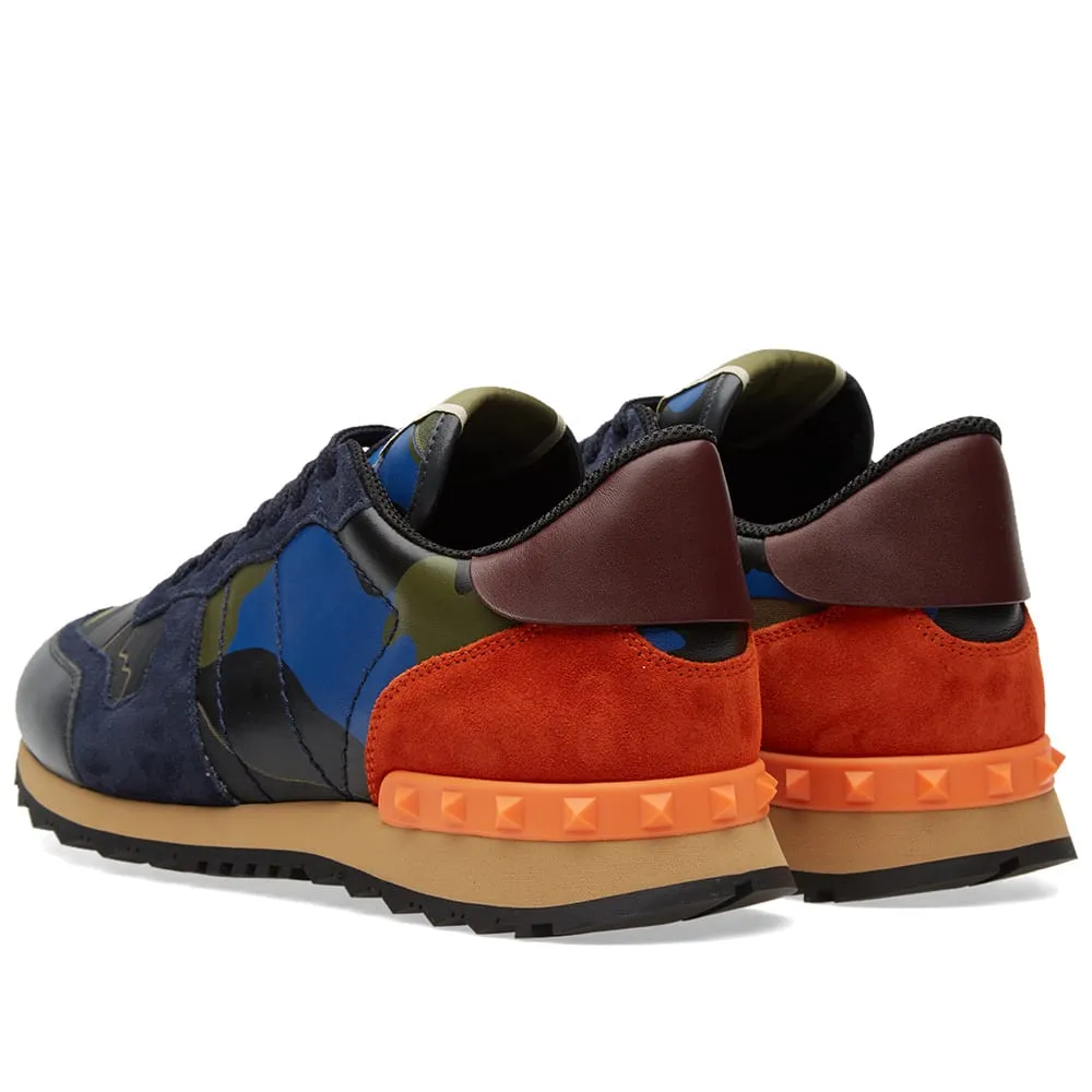 Valentino Rockrunner SneakerNavy, Army & Orange