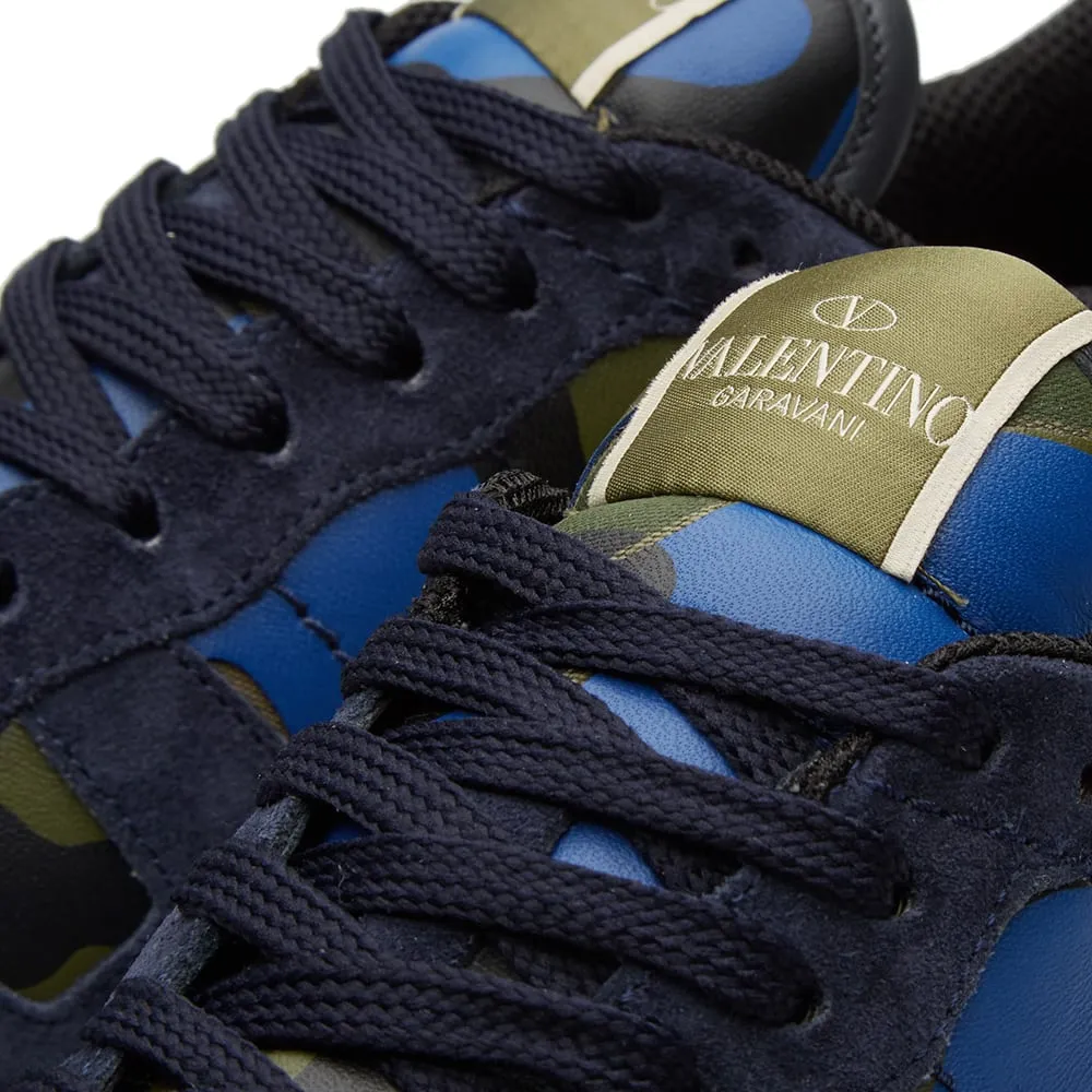 Valentino Rockrunner SneakerNavy, Army & Orange