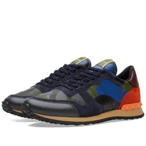 Valentino Rockrunner SneakerNavy, Army & Orange