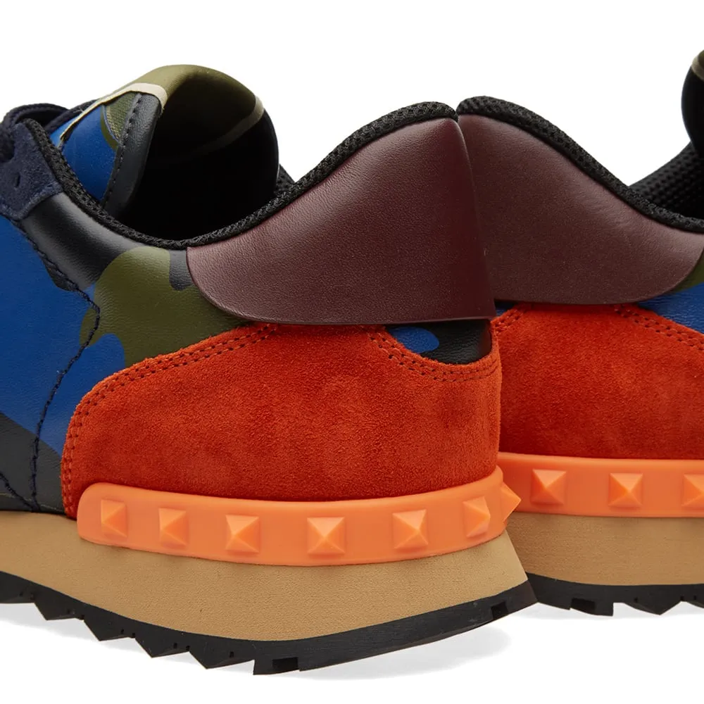 Valentino Rockrunner SneakerNavy, Army & Orange