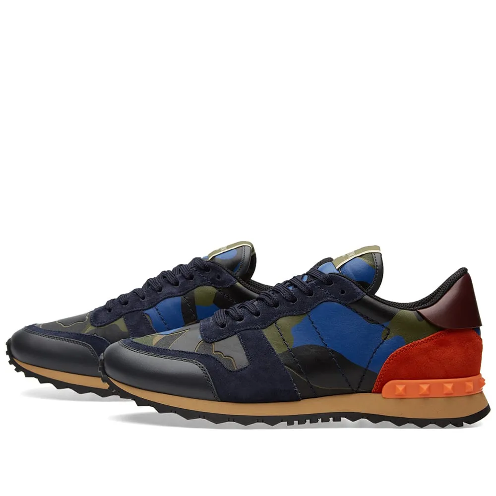 Valentino Rockrunner SneakerNavy, Army & Orange