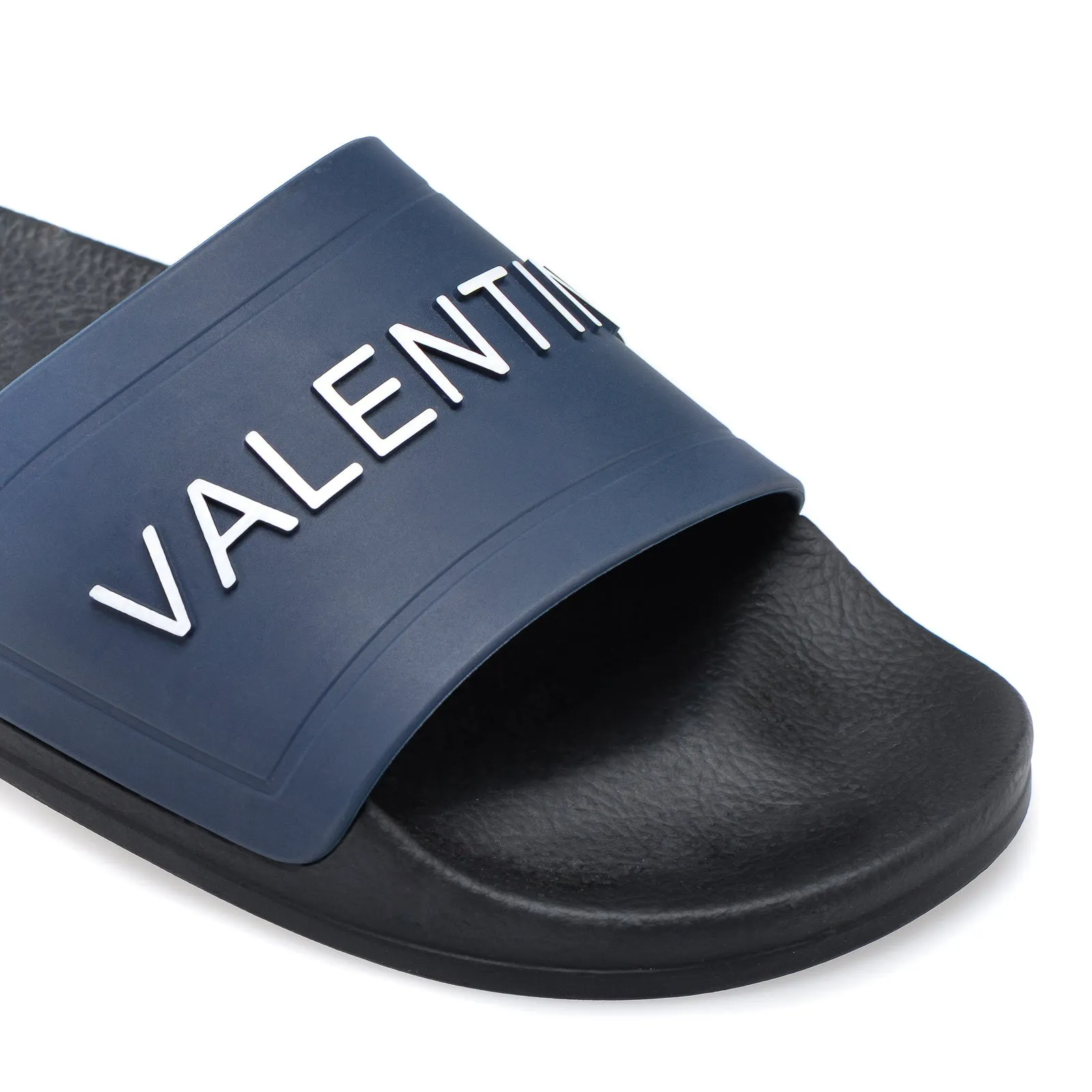 VALENTINO Slider in blue PVC