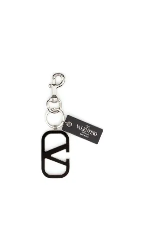 Valentino VLogo Signature Keychain - Black