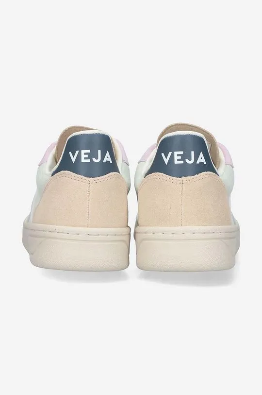 Veja leather sneakers V-10 blue color VX0303119