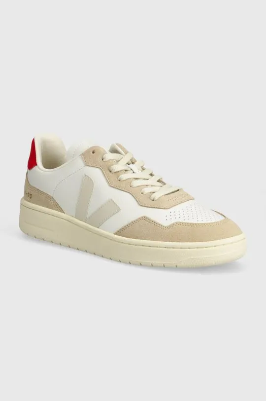 Veja leather sneakers V-90 beige color VD2003459