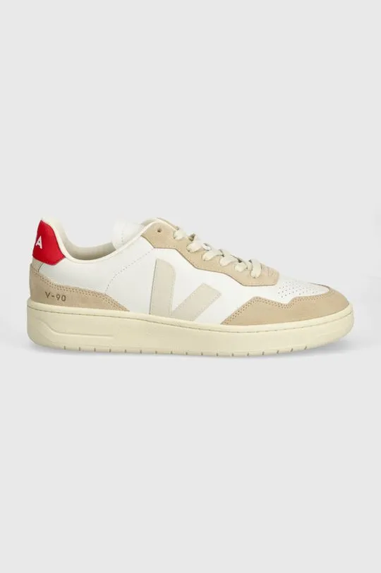 Veja leather sneakers V-90 beige color VD2003459