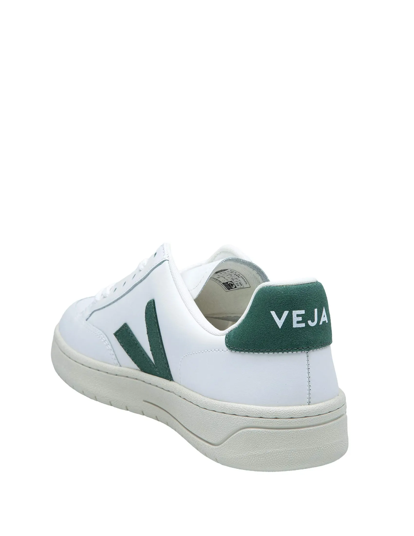 VEJA URCA SNEAKERS IN WHITE AND GREEN LEATHER AND SUEDE