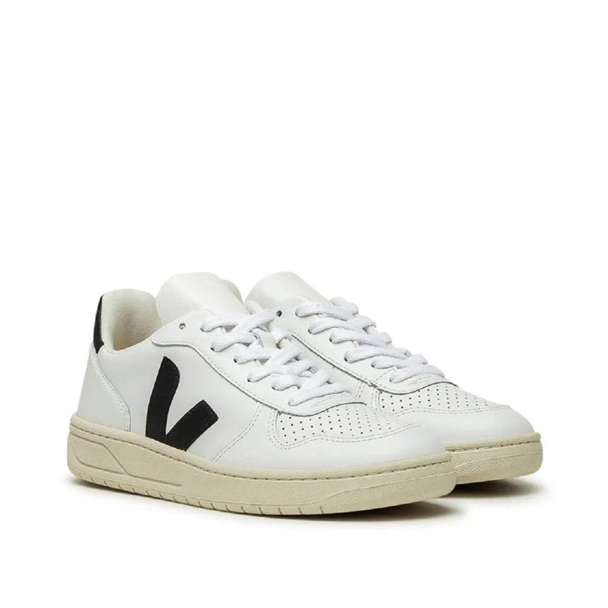 Veja WMNS V-10 Leather (White / Black)