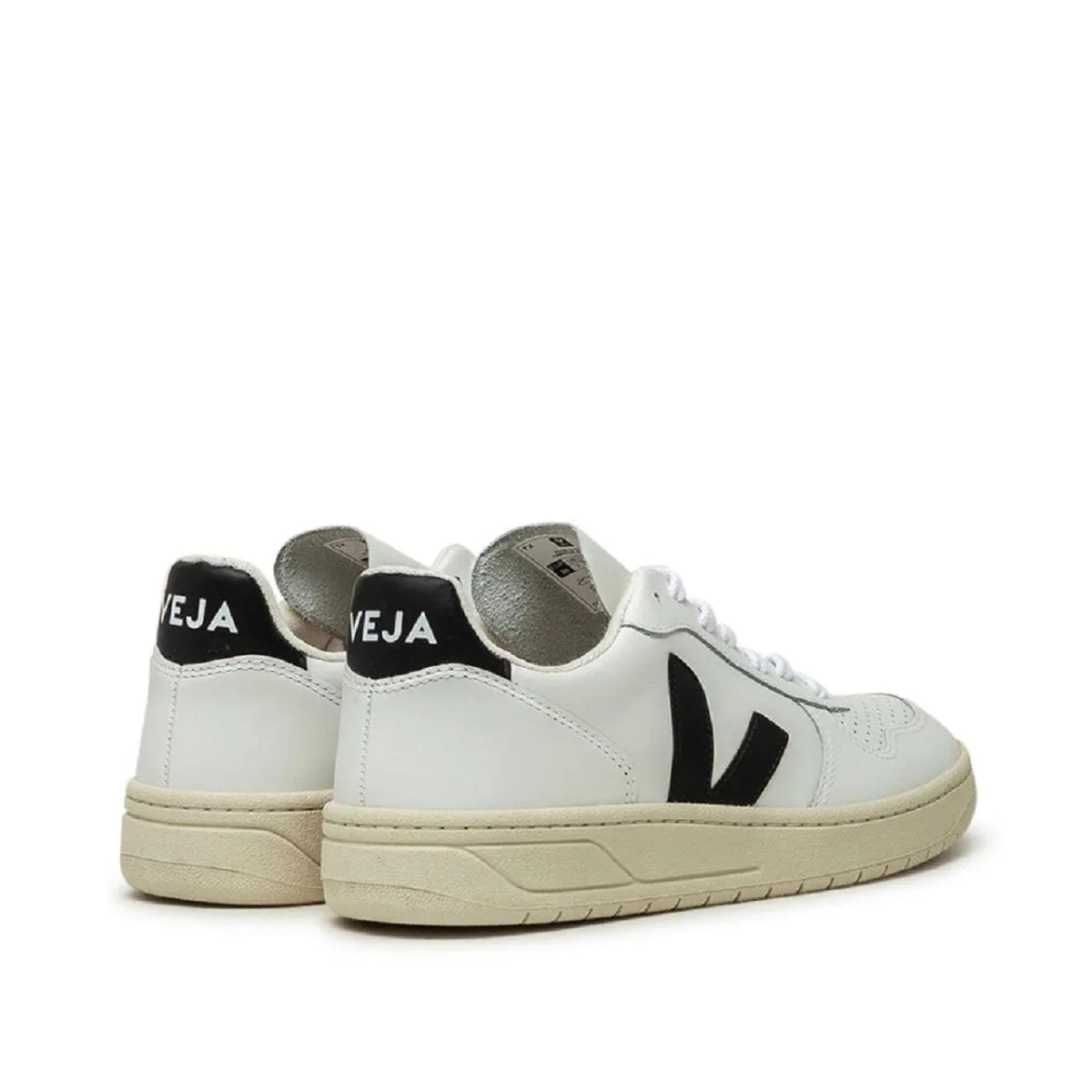 Veja WMNS V-10 Leather (White / Black)