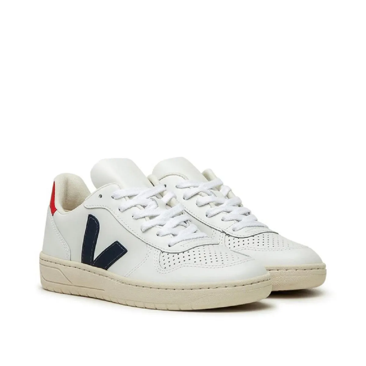 Veja WMNS V-10 Leather (White/ Blue / Red)