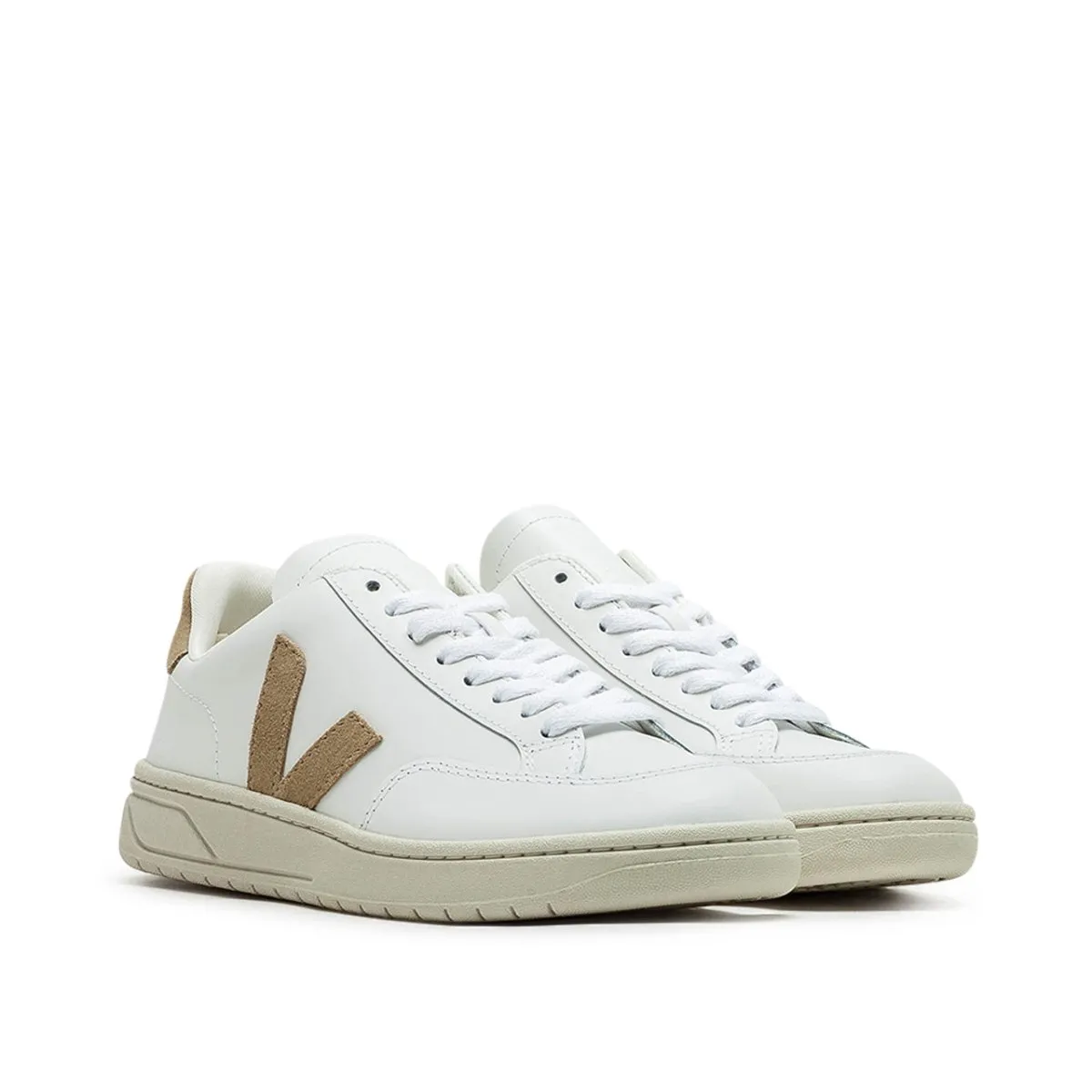 Veja WMNS V-12 Leather (White / Beige)