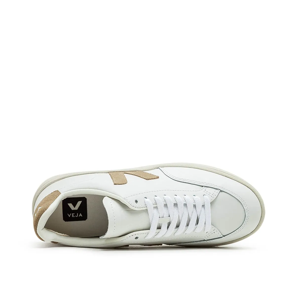 Veja WMNS V-12 Leather (White / Beige)