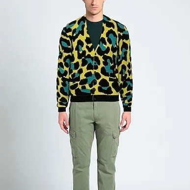 VERSACE  |Leopard Patterns Unisex Wool Nylon Street Style Logo Luxury