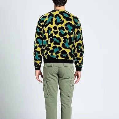 VERSACE  |Leopard Patterns Unisex Wool Nylon Street Style Logo Luxury