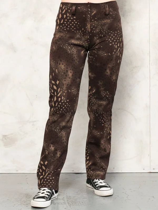 Vintage Women Y2K Animal Print Pants