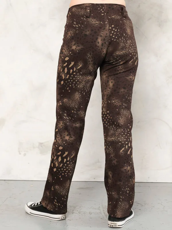 Vintage Women Y2K Animal Print Pants