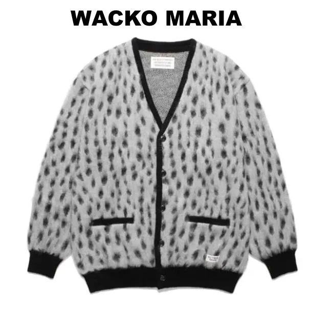 WACKO MARIA  |Leopard Patterns Unisex Wool Street Style Cardigans