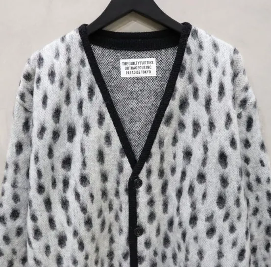 WACKO MARIA  |Leopard Patterns Unisex Wool Street Style Cardigans