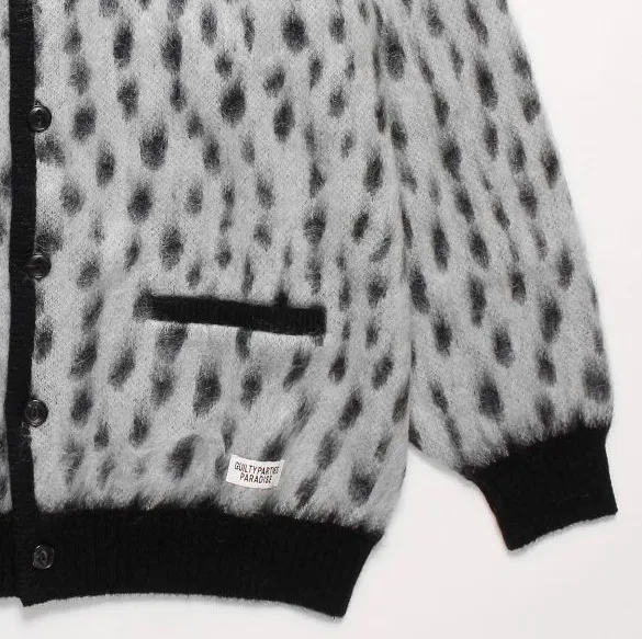 WACKO MARIA  |Leopard Patterns Unisex Wool Street Style Cardigans