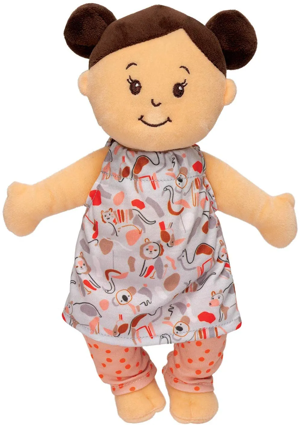 Wee Baby Stella Peach Twin Dolls / Brown Hair