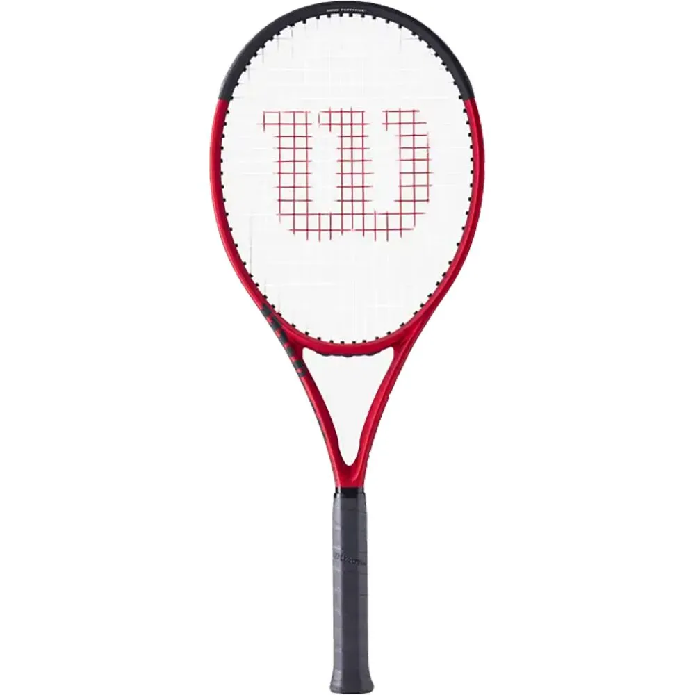 WILSON Clash 100 Pro V2 Unstrung Tennis Racquet (Black/Red)