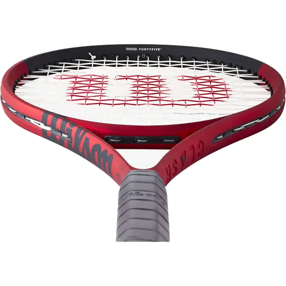 WILSON Clash 100 Pro V2 Unstrung Tennis Racquet (Black/Red)