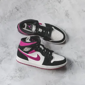 Women's Jordan 1 Mid Magenta sneakers