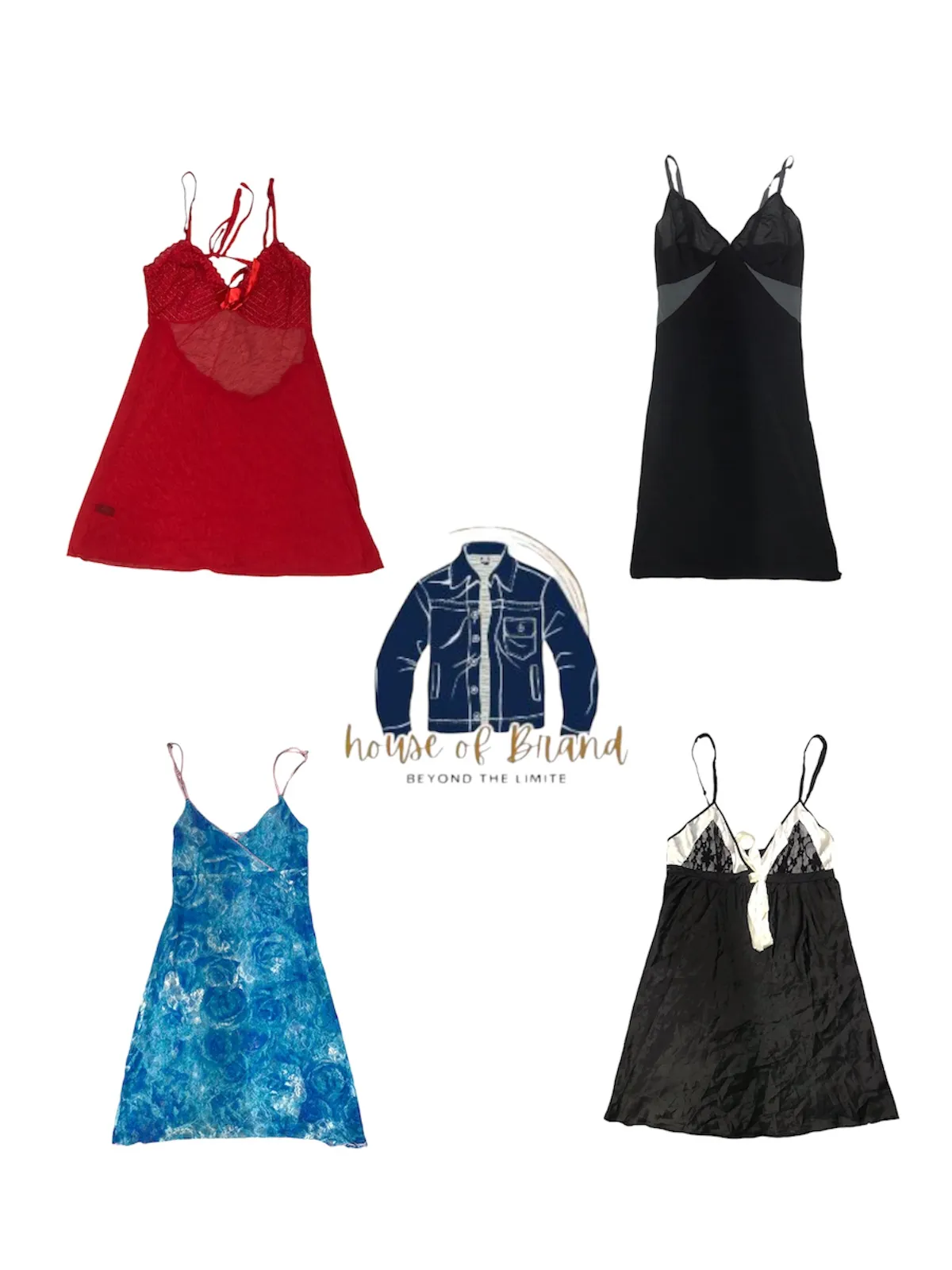 Y2k and modern style slip dresses