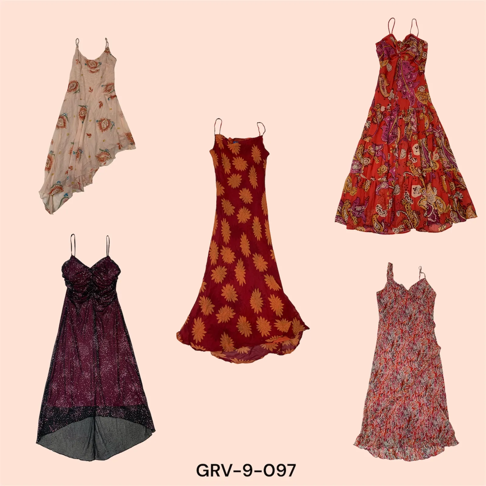 Y2K Poly Fairy Dress – Vintage Charm with Modern Elegance(9-097)