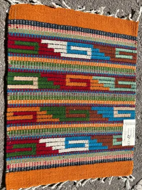 Zapotec handwoven wool mats, approximately 15” x 20” ZP-135